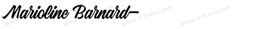 Marioline Barnard字体转换